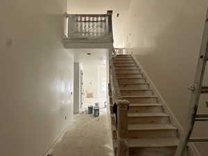 Entry to home. 2-story height entrance