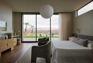 Bedroom 3 with Expansive Views, Huge Slider, and Speakers