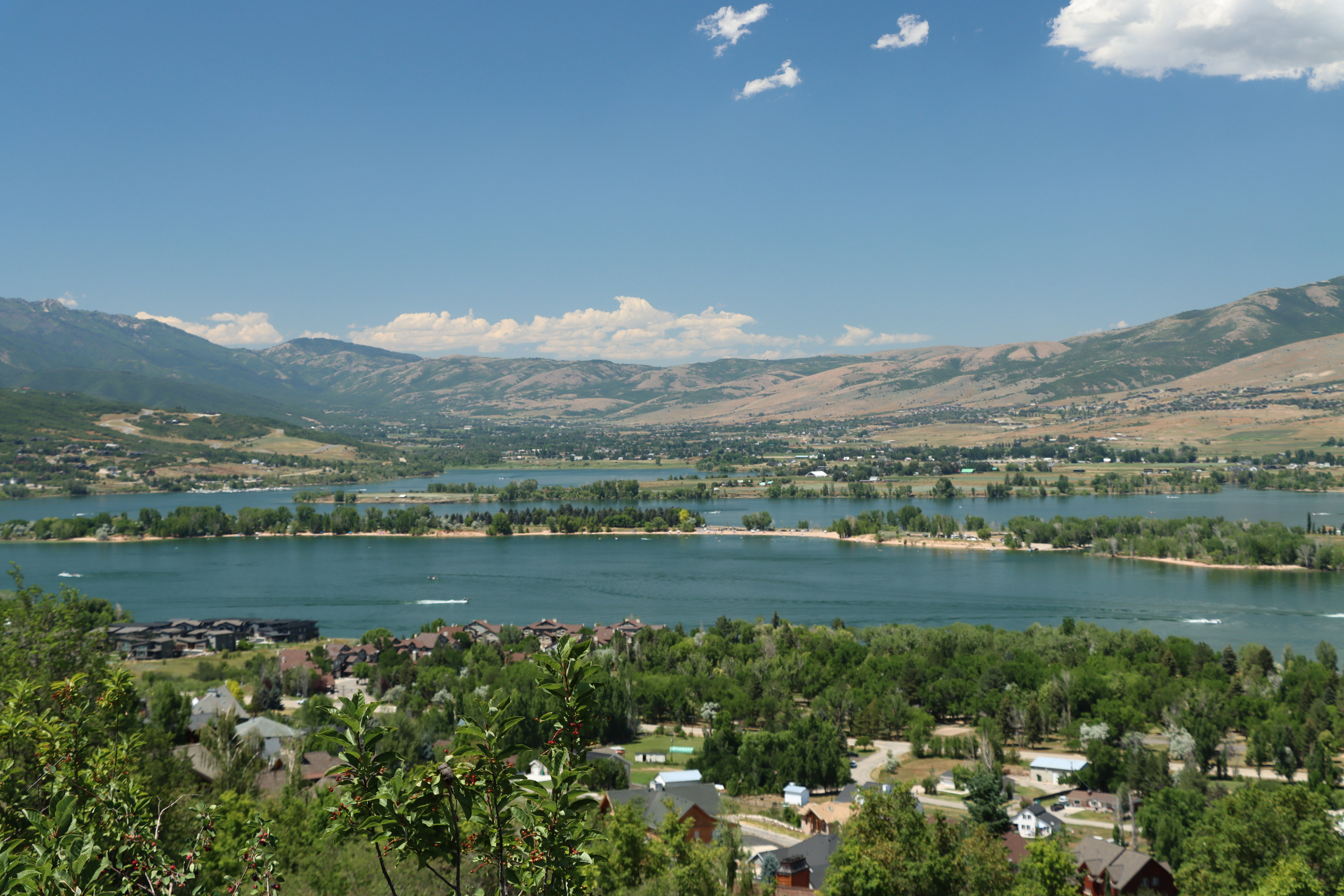 Water view with mountains