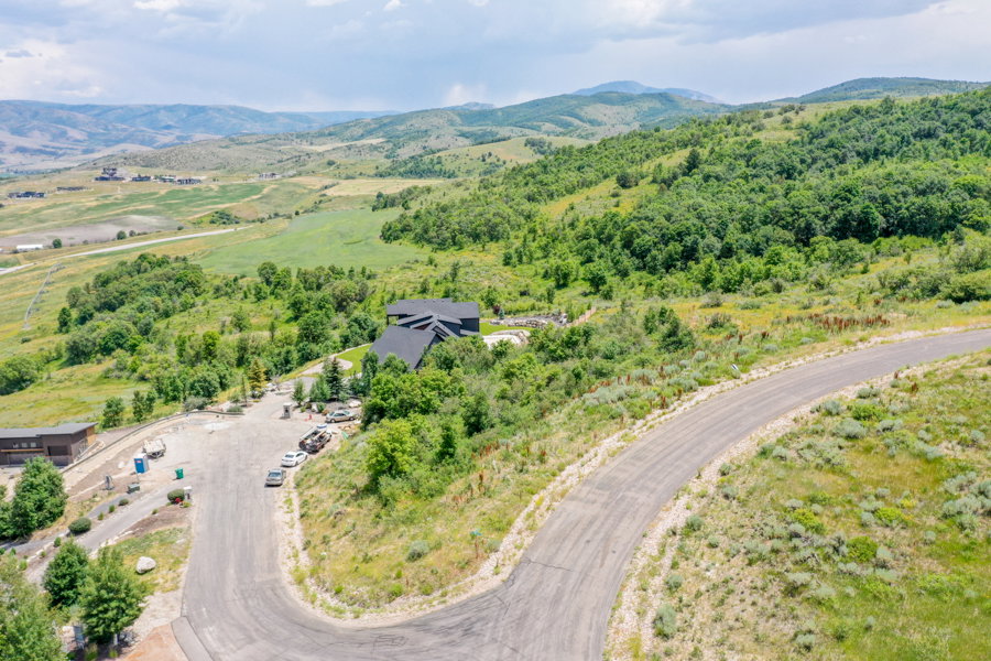 Aerial view of mountains
