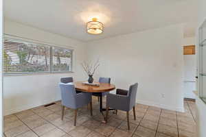 Large, open dining room