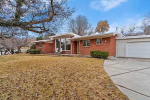 Front of house with garage