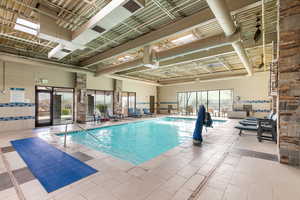View of indoor community pool