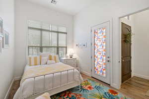 Bedroom featuring light wood finished floors