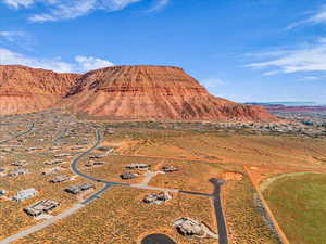 View of mountain background featuring rural landscape