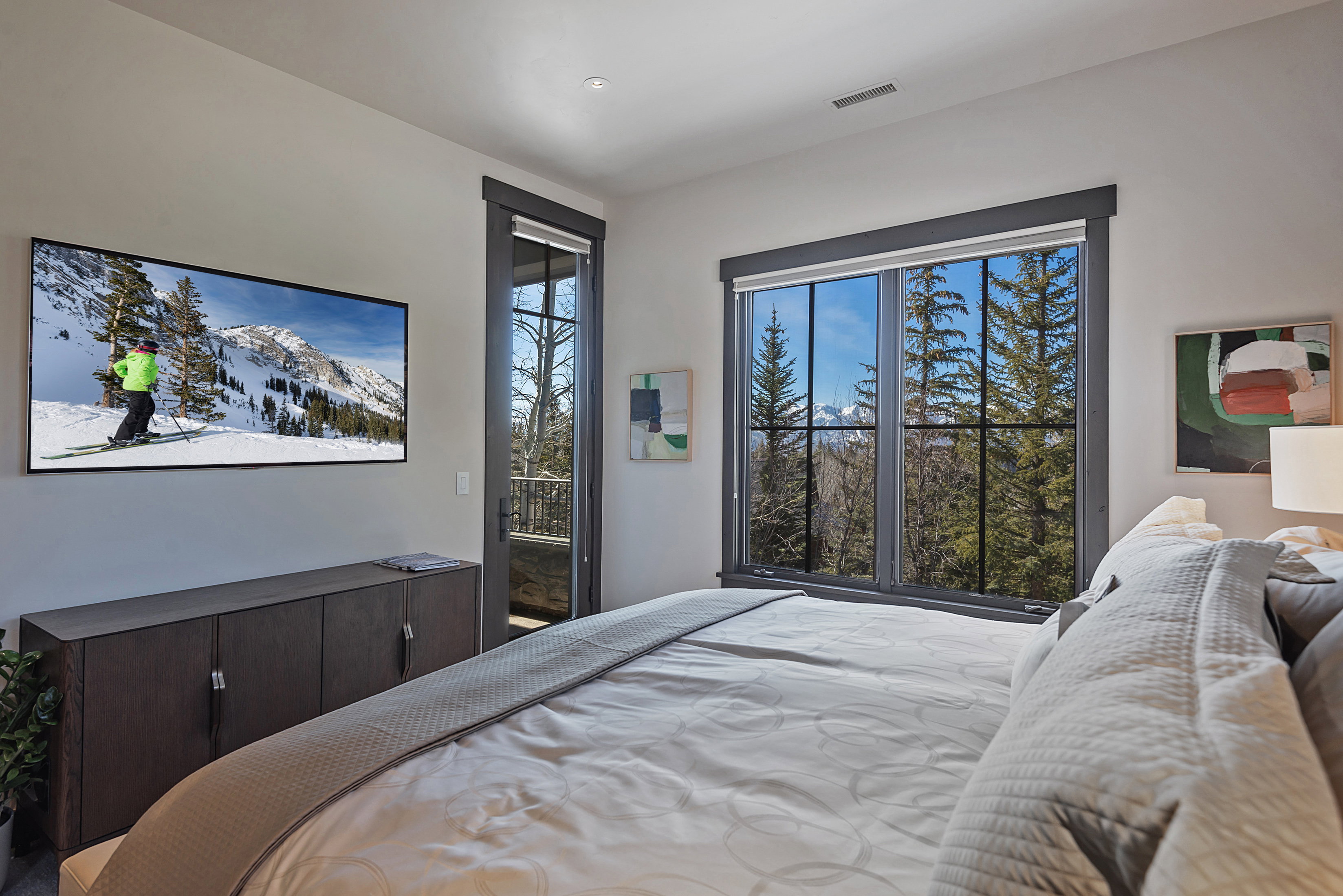 Bedroom featuring access to outside