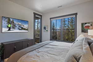 Bedroom featuring access to outside