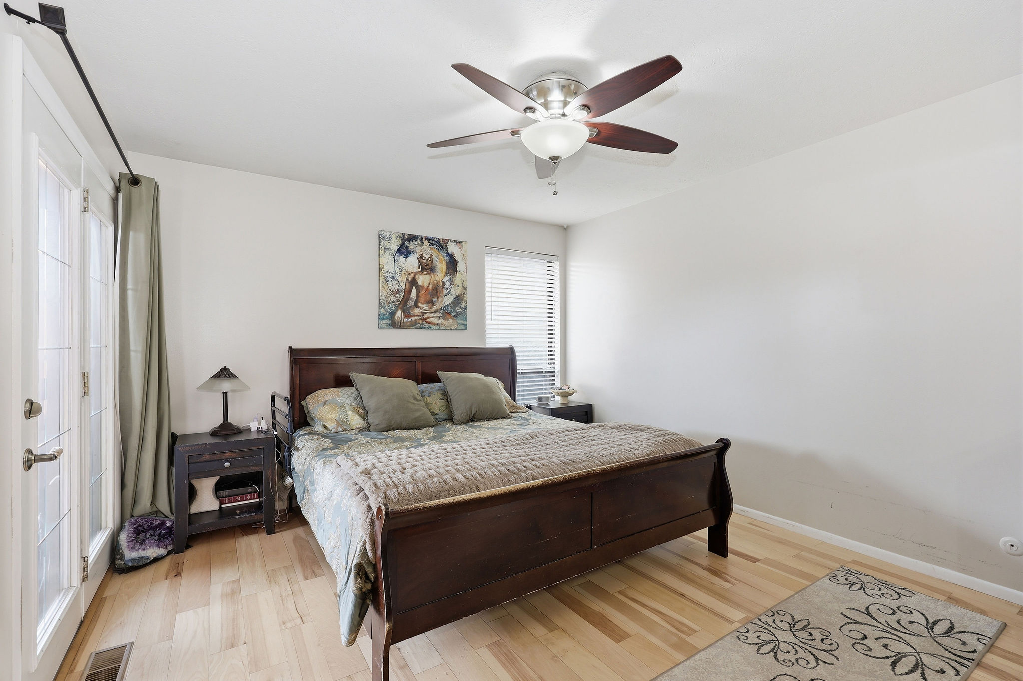 Primary suite with exit to hot tub