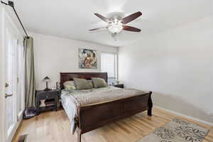 Primary suite with exit to hot tub