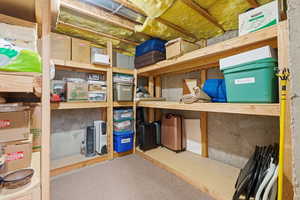 View of storage room