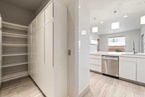 Closet with a sink