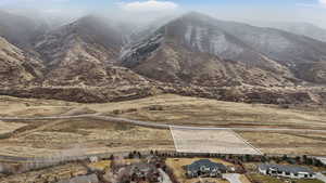 Mountain view with nearby suburban area