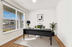 Virtually staged den / office / formal living room