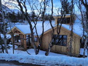 View of snow covered structure