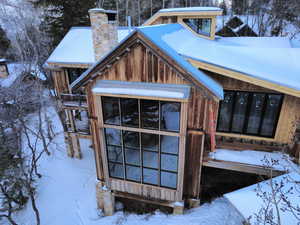 View of snow covered structure