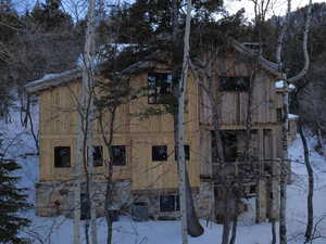 Snow covered property