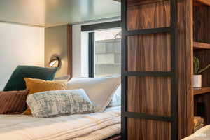 Bunkie details in the bedroom.