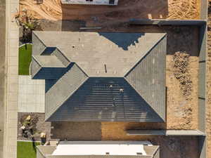 View from above of property