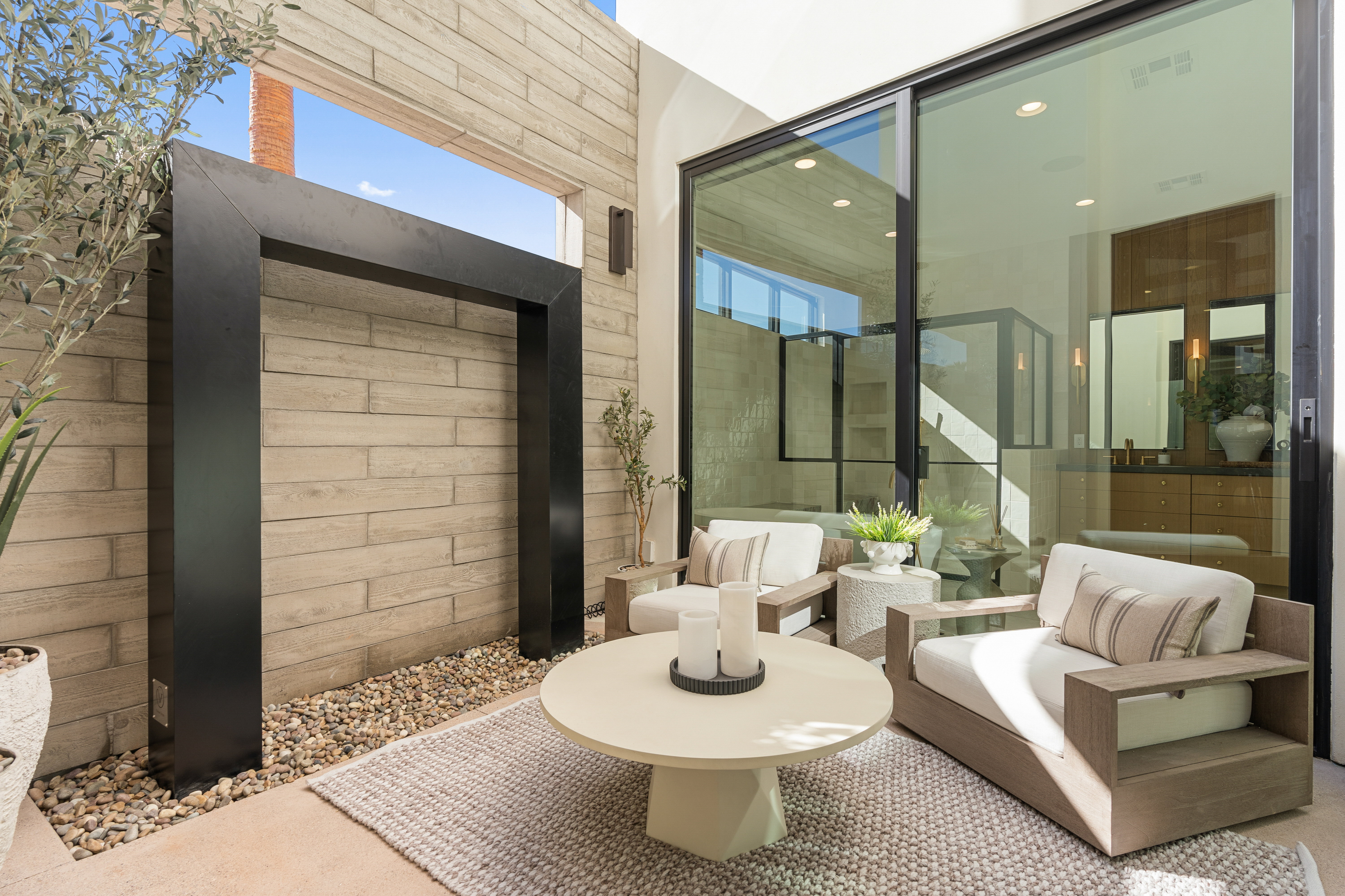 View of patio featuring outdoor seating