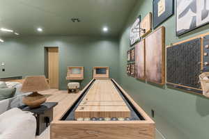 Playroom featuring recessed lighting