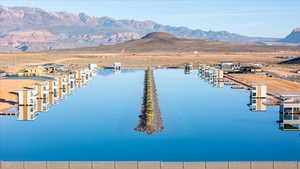 Water view with a mountain backdrop