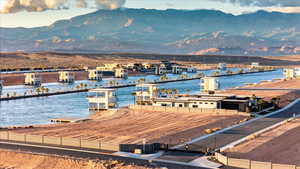 Water view with a mountain backdrop