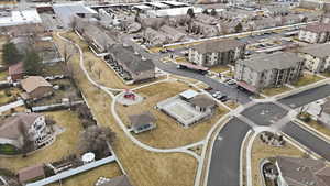 Aerial view of property and surrounding area