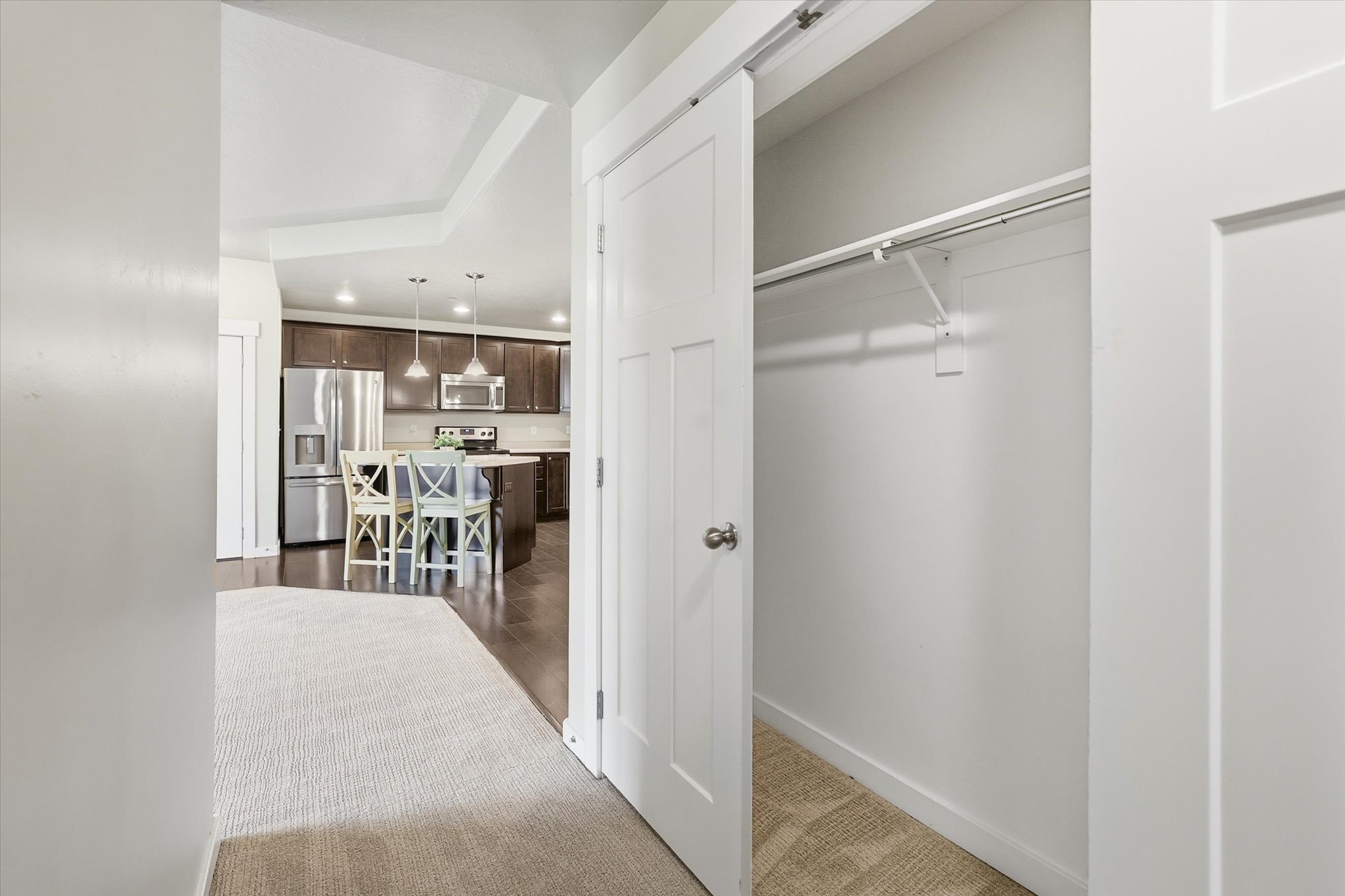View of hall closet