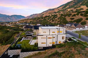Bird's eye view of mountains