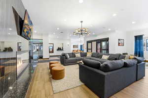 Common area featuring recessed lighting