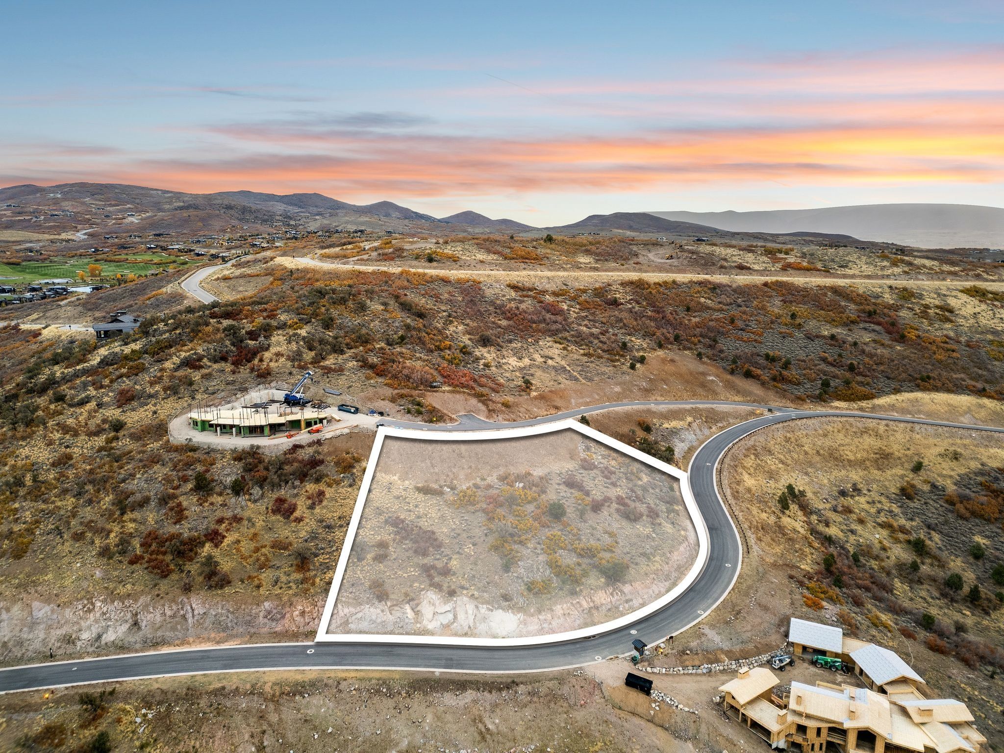 Drone / aerial view of mountains