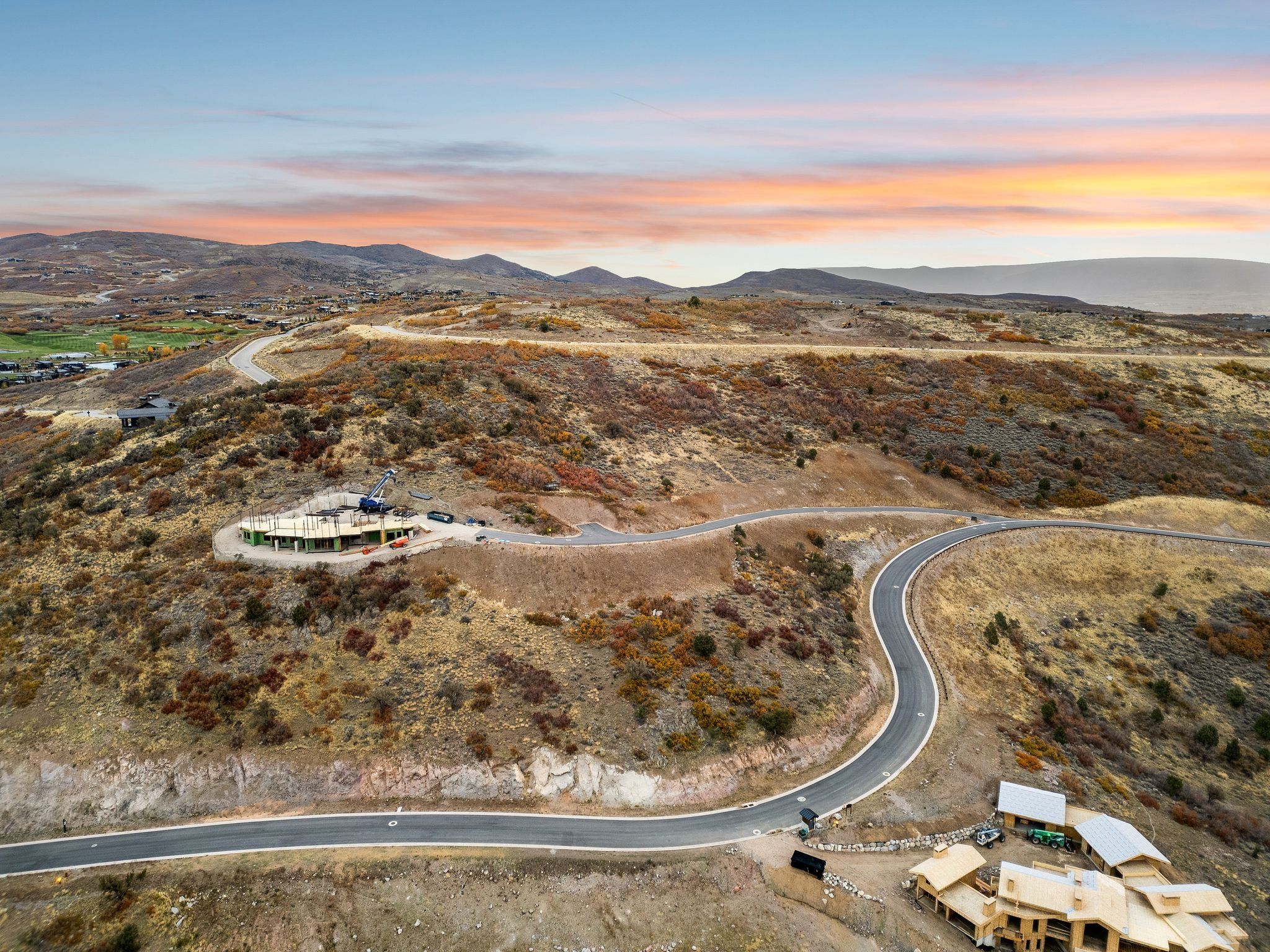 Drone / aerial view of mountains