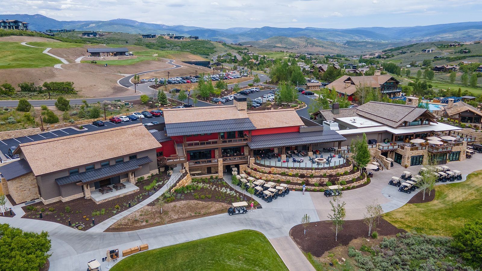 Bird's eye view of mountains