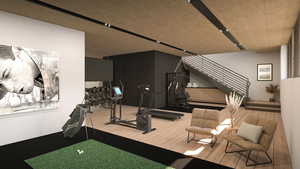 View of workout area