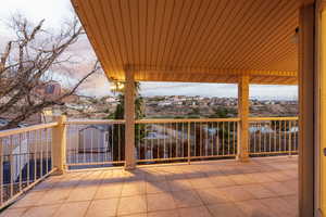 View from owners suite deck area