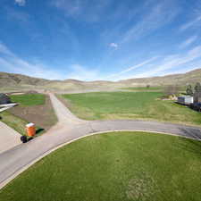 View of street with a mountain view