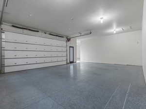 View of half of the garage