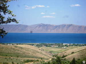 Water view with a mountain backdrop