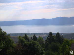 Water view featuring a mountainous background