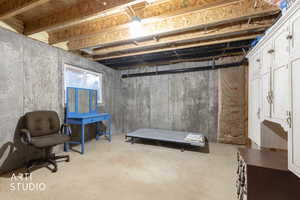 View of below grade area