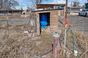 Water well with a pump installed
