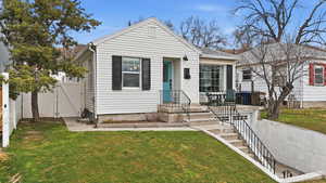 View of front facade with a gate