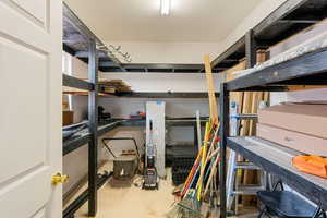 View of storage area