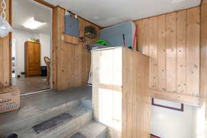 Stairs featuring electric panel