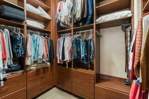 View of Primary Owner Suite walk in closet