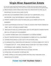 List of Property Features & Upgrades