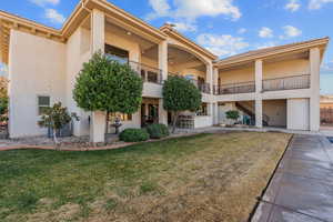 View of property featuring stairs