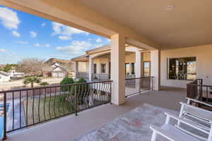 View of patio / terrace featuring a residential view
