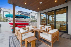 View of patio / terrace with an outdoor hangout area