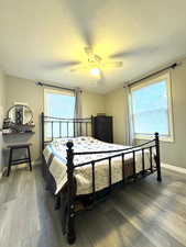 Bedroom 2 with lots of natural light.